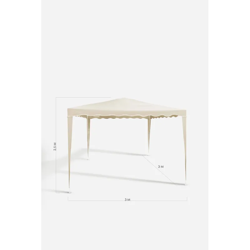 CENADOR DESMONTABLE CREMA 3X3X2,5 m