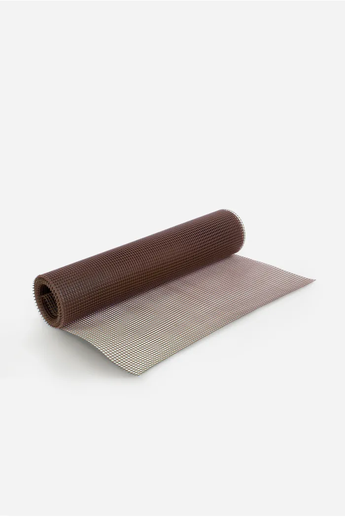 MALLA DE PLÁSTICO DE 20x 20MM 280G/M² EN ROLLO MARRÓN