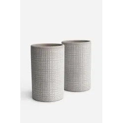 PACK X2 JARRÓN TERRACOTA DIÁMETRO 13X21 CM