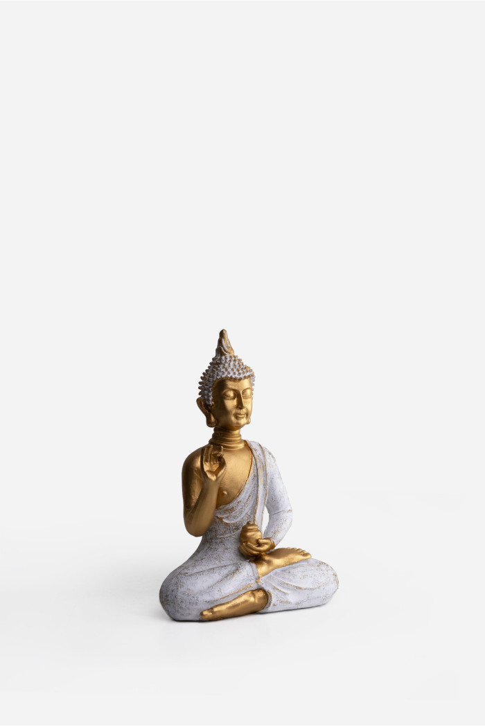 FIGURA BUDA EN RESINA 13,5X6,5X19 CM