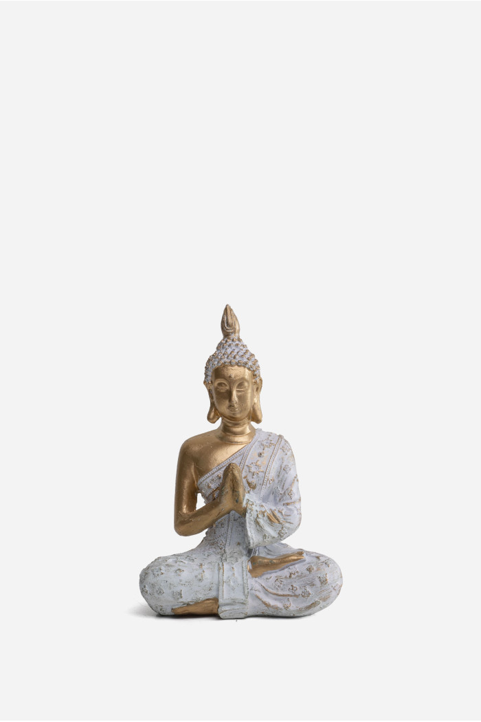 FIGURA BUDA EN RESINA 13.5X9X20 CM