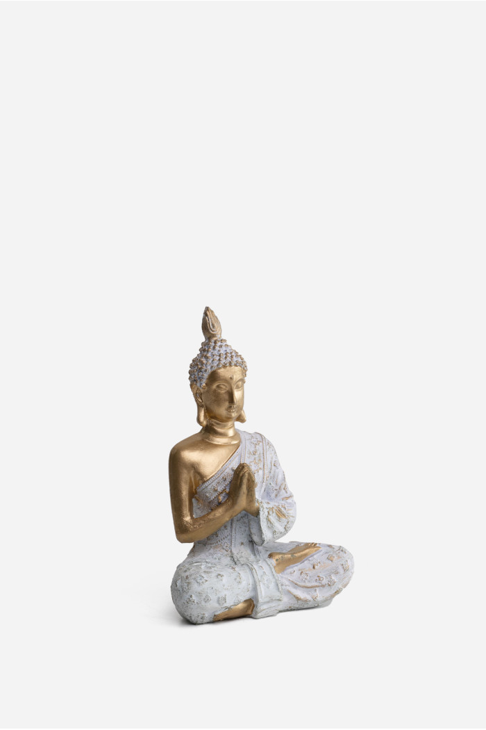 FIGURA BUDA EN RESINA 13.5X9X20 CM