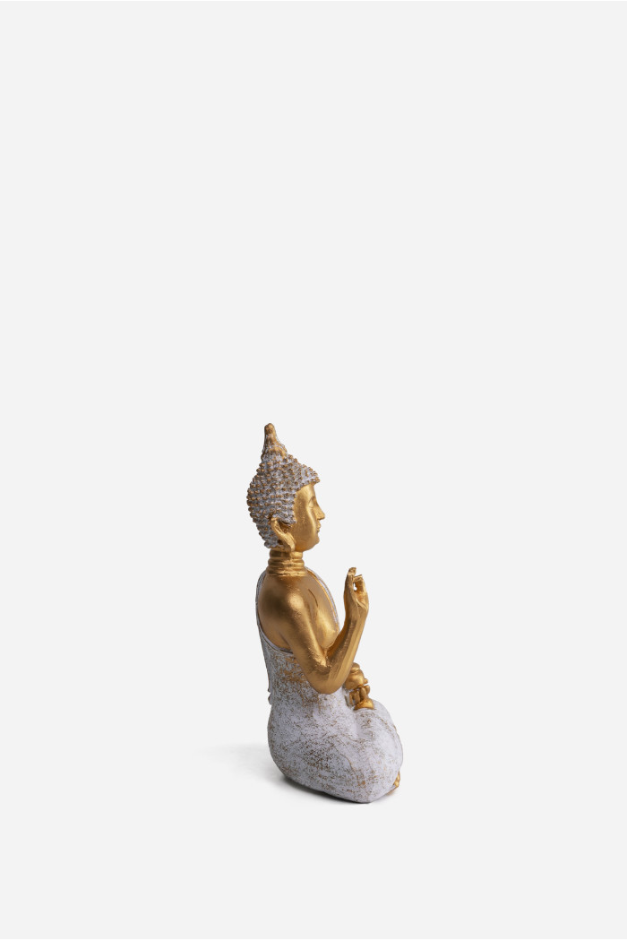 FIGURA BUDA EN RESINA 13,5X6,5X19 CM