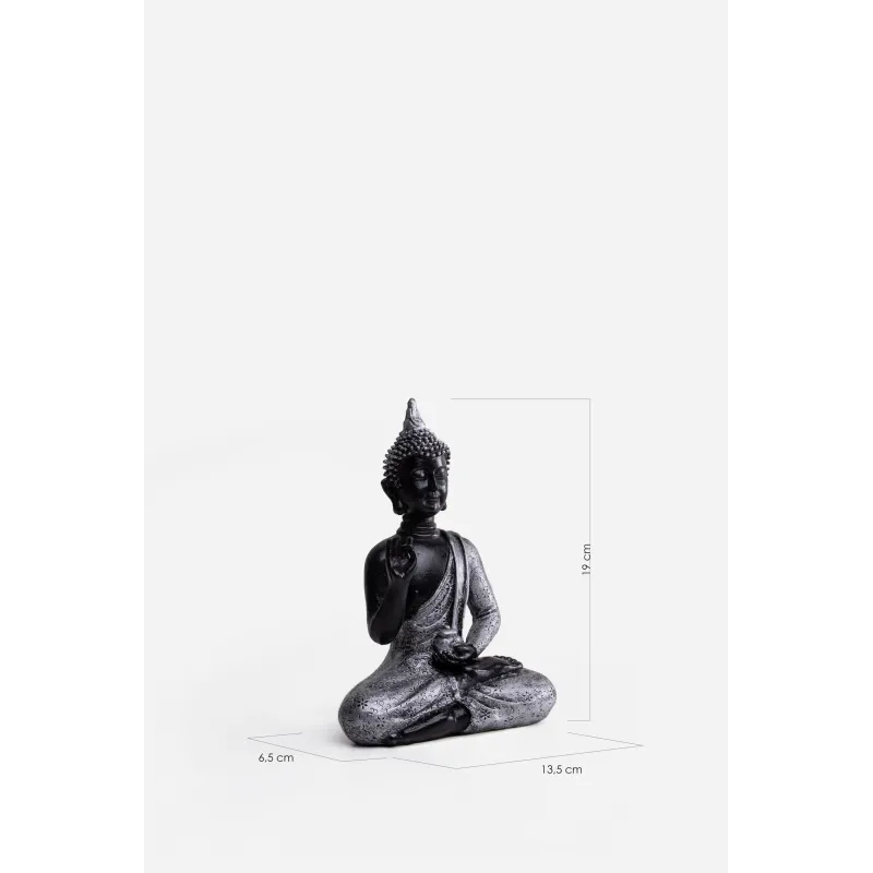 FIGURA BUDA EN RESINA 13.5X6.5X19 CM