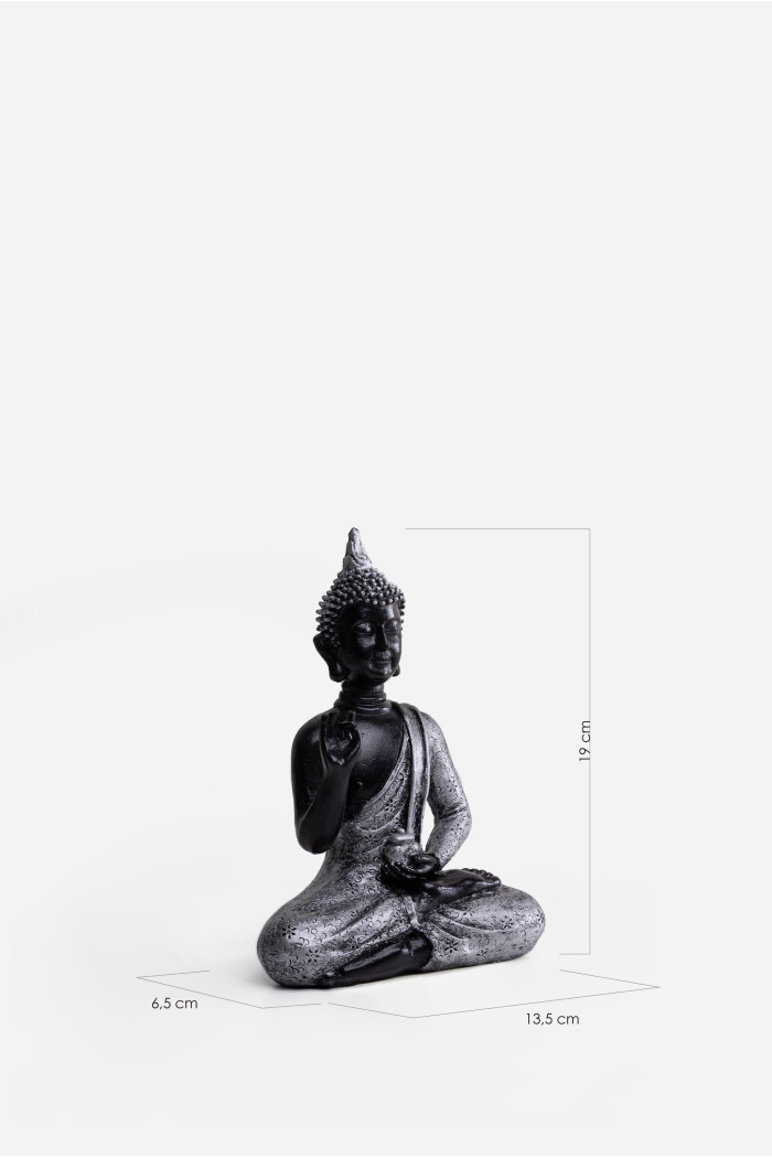 FIGURA BUDA EN RESINA 13.5X6.5X19 CM