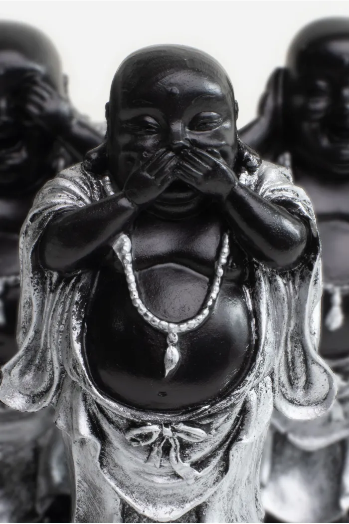 SET DE 3 FIGURAS BUDA EN RESINA 10X6X14 CM 2 MODELOS