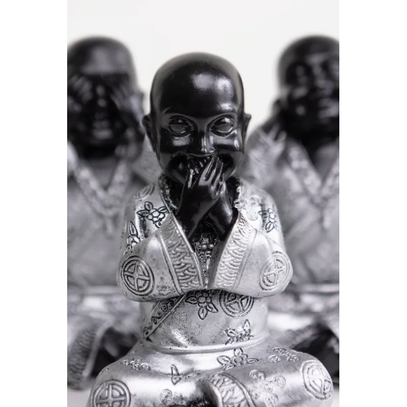 SET DE 3 FIGURAS BUDA EN RESINA 8X6X13 CM - DISPONIBLE EN 4 MODELOS