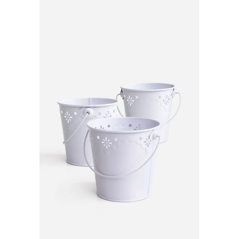 SET 3 CUBOS LATÓN CON ASAS – VARIOS COLORES | D.13,5 X 13 CM