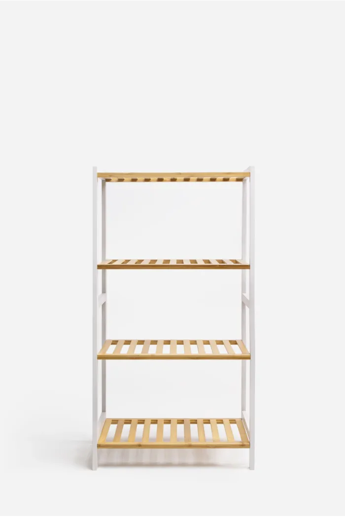 ESTANTERÍA DE BAMBÚ 4 BALDAS – 47 X 25 X 87,5 CM