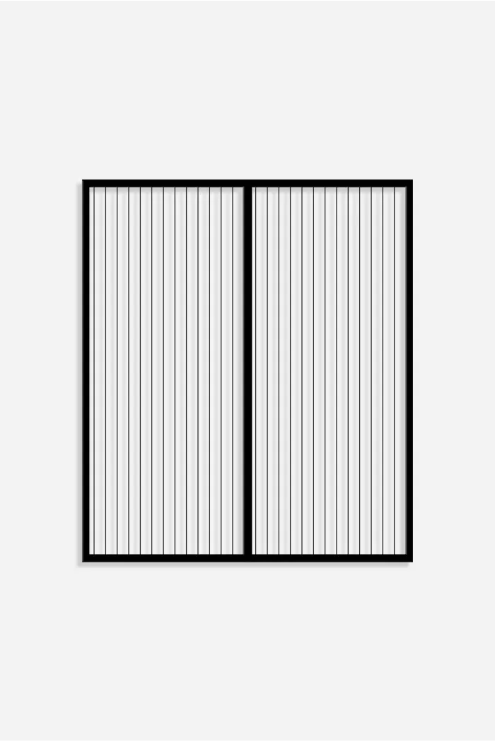 MOSQUITERA PARA VENTANA CON IMÁN NEGRA 130CM X 150CM