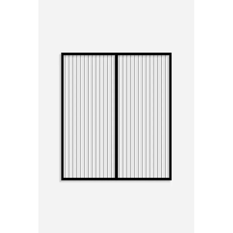 MOSQUITERA PARA VENTANA CON IMÁN NEGRA 180CM X 150CM