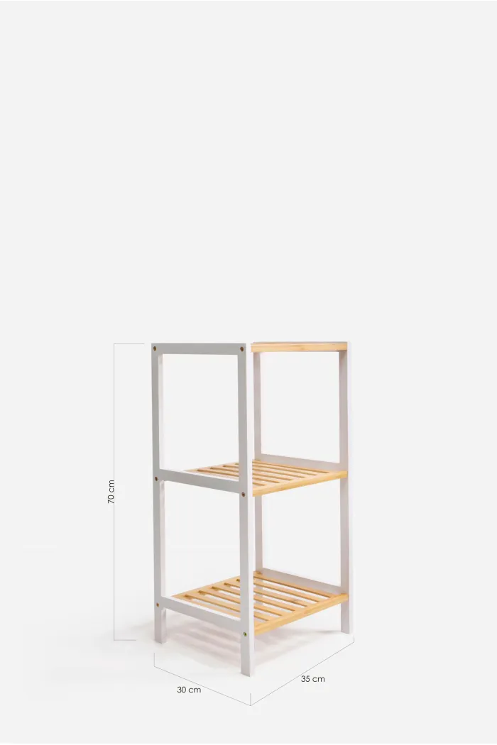 ESTANTERÍA DE BAMBÚ 3 BALDAS – 35 X 30 X 70 CM