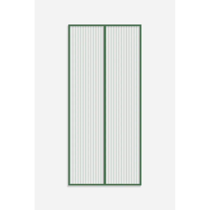 MOSQUITERA PARA PUERTA CON IMÁN VERDE 100CM X 210CM