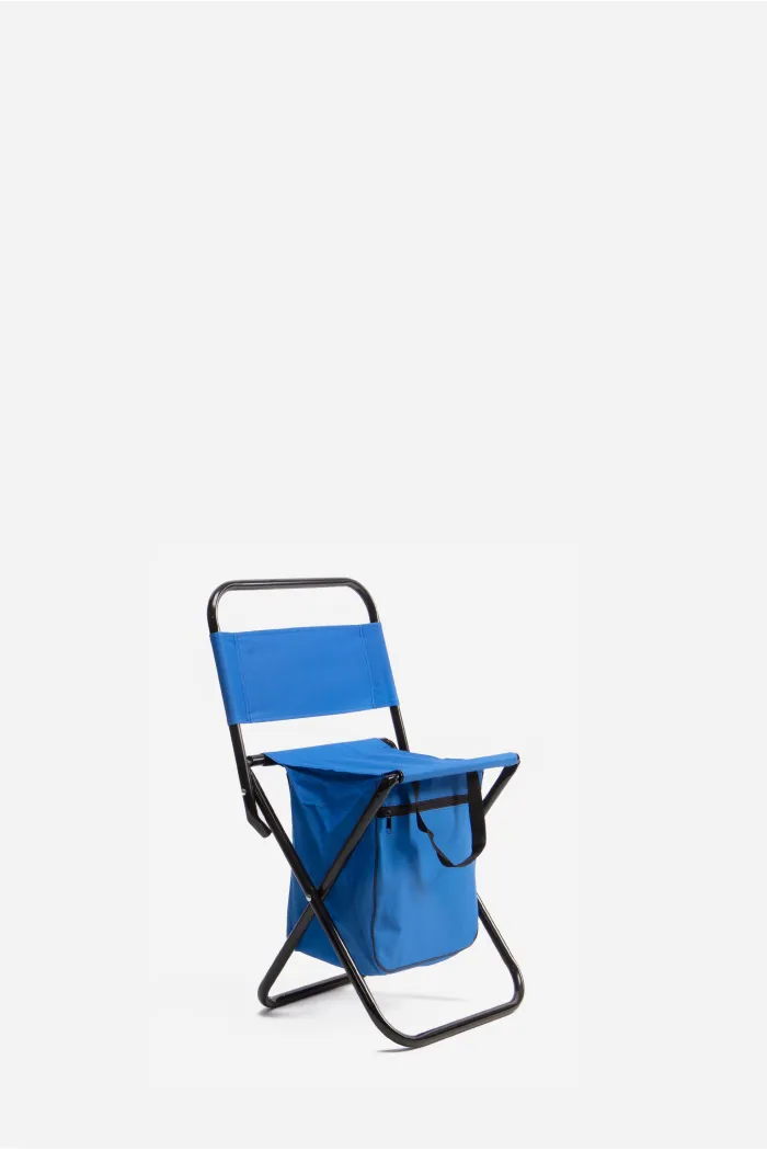 Taburete de Camping Plegable y Ligero con Bolsillo - 3 Colores - 35x35x58 cm