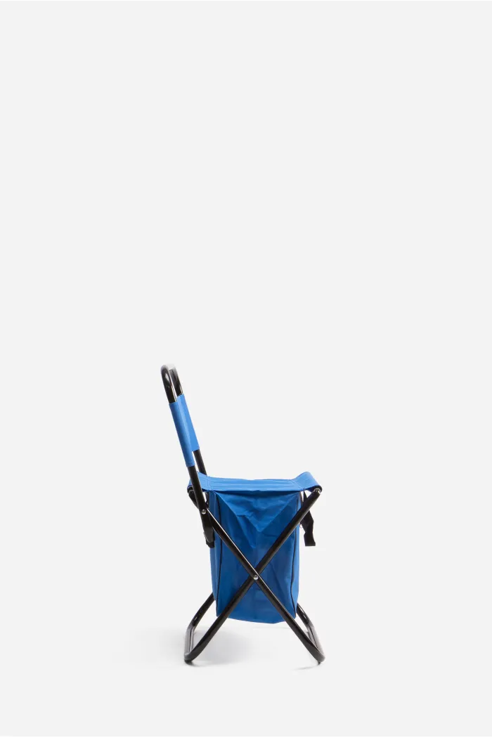 Taburete de Camping Plegable y Ligero con Bolsillo - 3 Colores - 35x35x58 cm