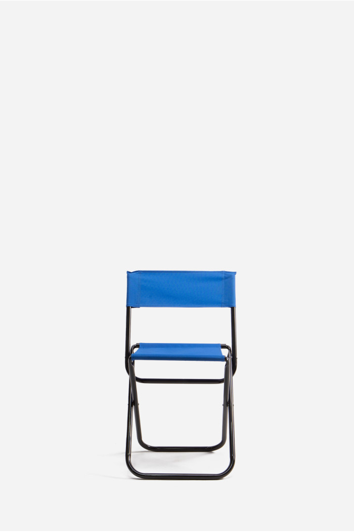 SILLA PLEGABLE METAL+TELA 35X26X58 CM AZUL