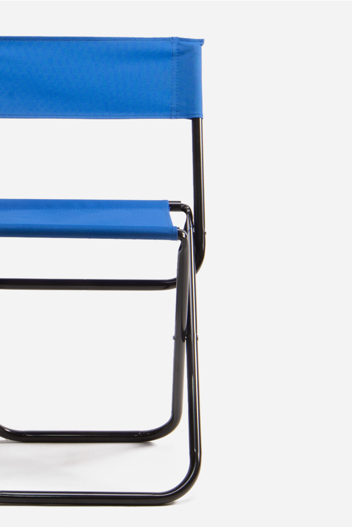 SILLA PLEGABLE METAL+TELA 35X26X58 CM AZUL