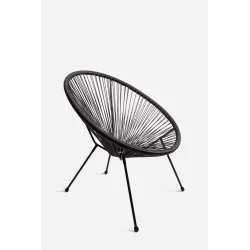 Silla Modelo Acapulco de Acero efecto Ratán