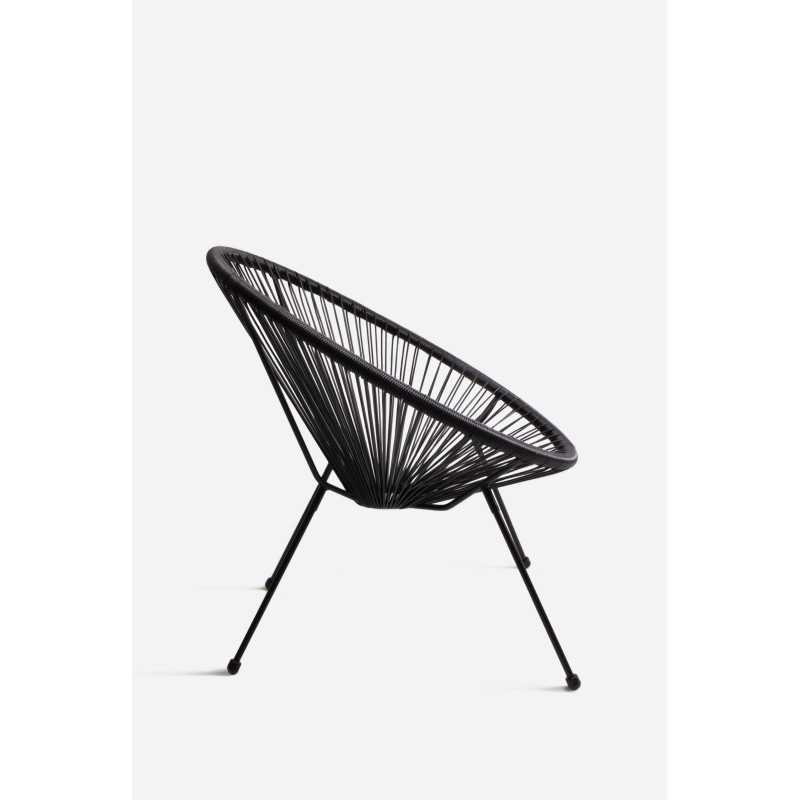 Silla Modelo Acapulco de Acero y Ratán