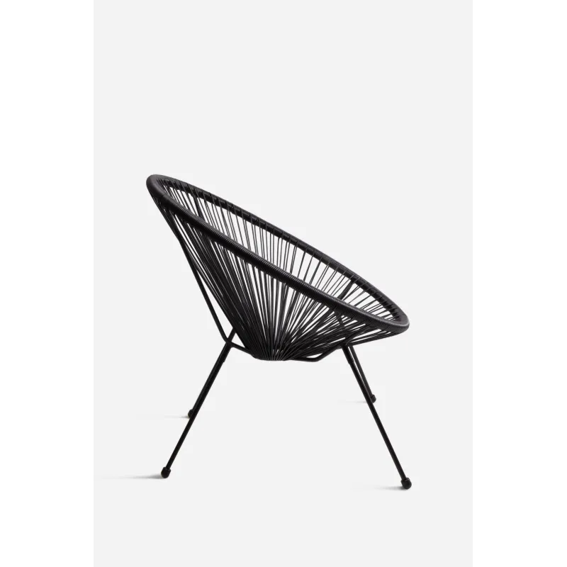 Silla Modelo Acapulco de Acero y Ratán