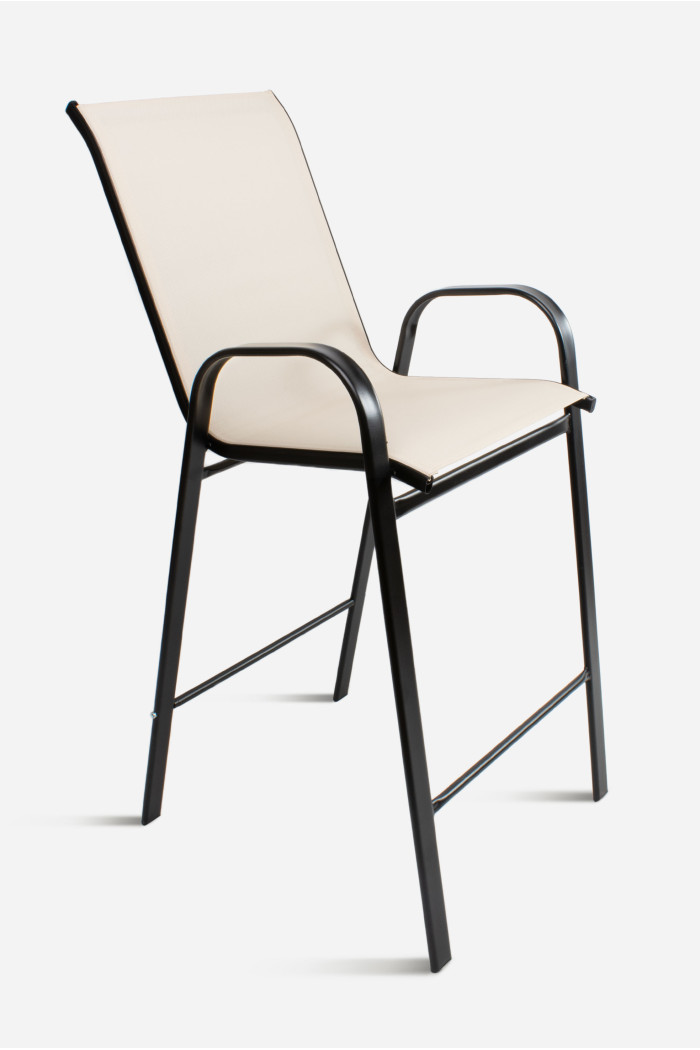 Silla alta para barra - Blanco Crudo
