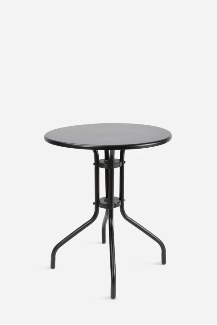 Mesa de metal Ø60 cm - Negro