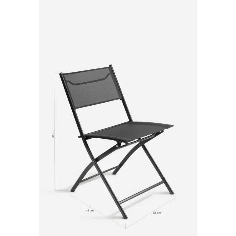 Silla Plegable de Lona y Metal - Esen