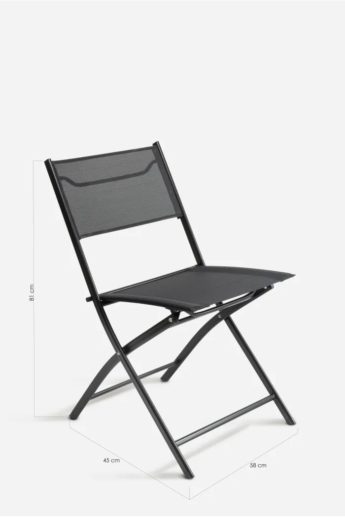 Silla Plegable de Lona y Metal - Esen