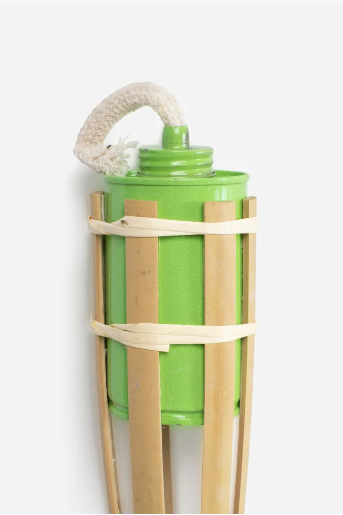 Pack de 2 y 4 Antorchas de Bambú 60 cm - Verde
