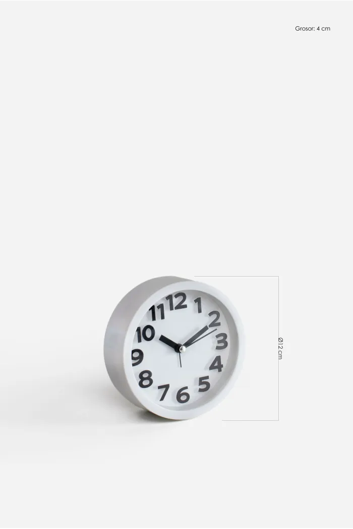 Reloj Despertador PP Ø12x4 cm – 2 Colores
