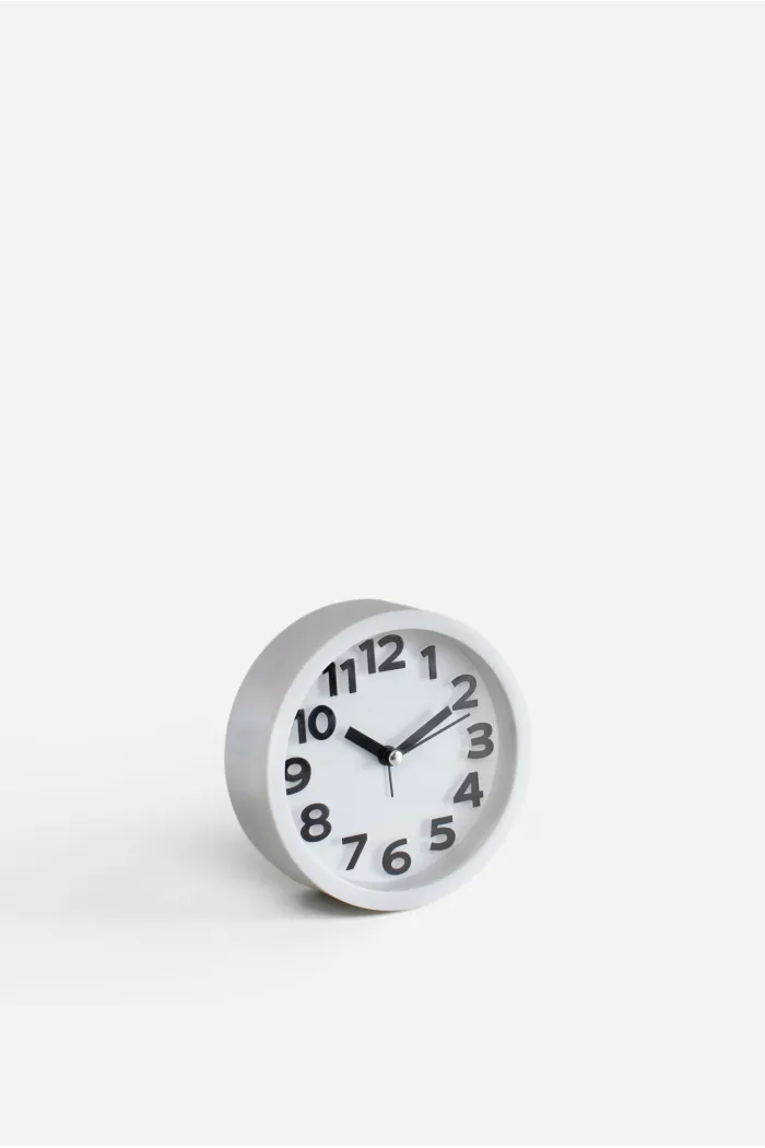 Reloj Despertador PP Ø12x4 cm – 2 Colores