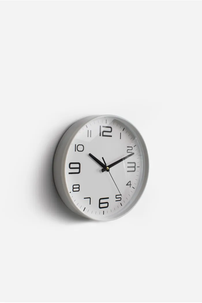 Reloj de Pared PP Ø25x5 cm – 2 Colores