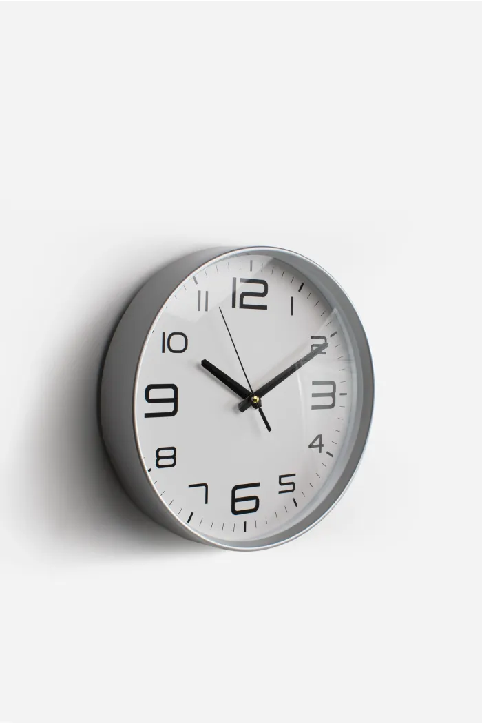 Reloj de Pared PP Ø30x5 cm – 2 Colores