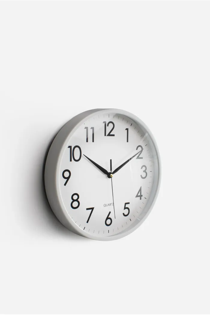 Reloj de Pared PP Ø30x4,5 cm – 2 Colores