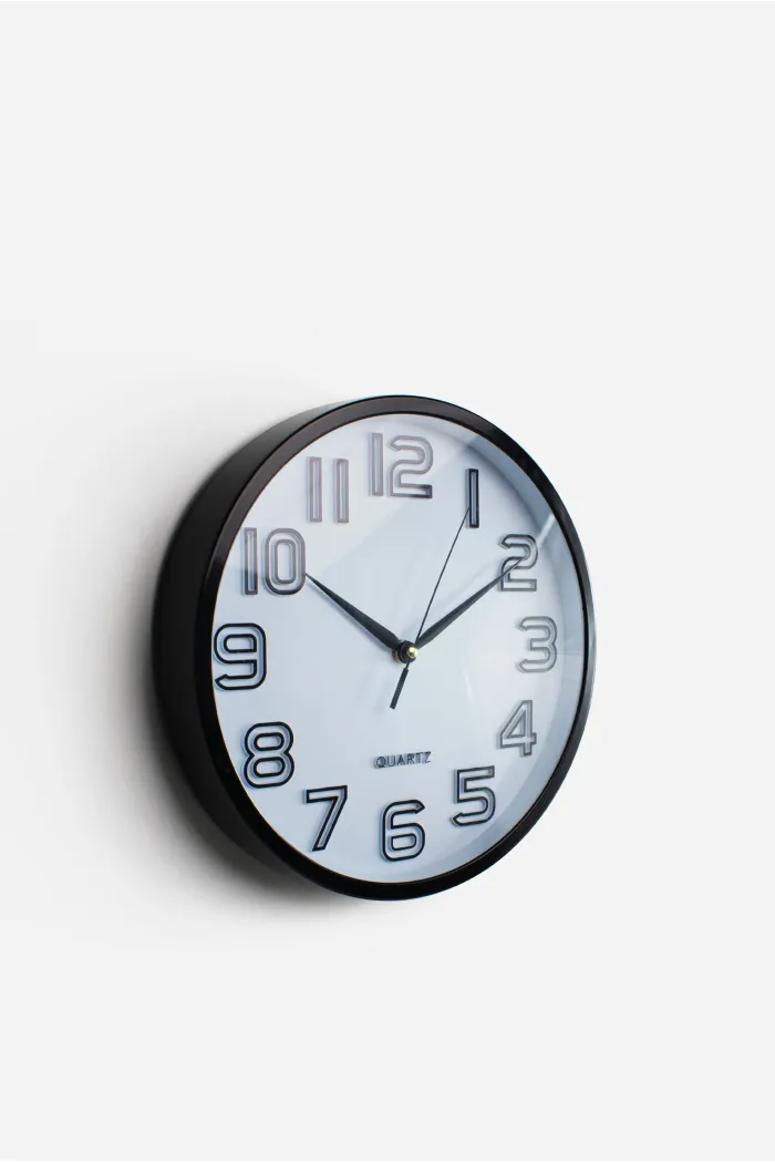 Reloj de Pared PVC Ø30x4,5 cm – 2 Colores