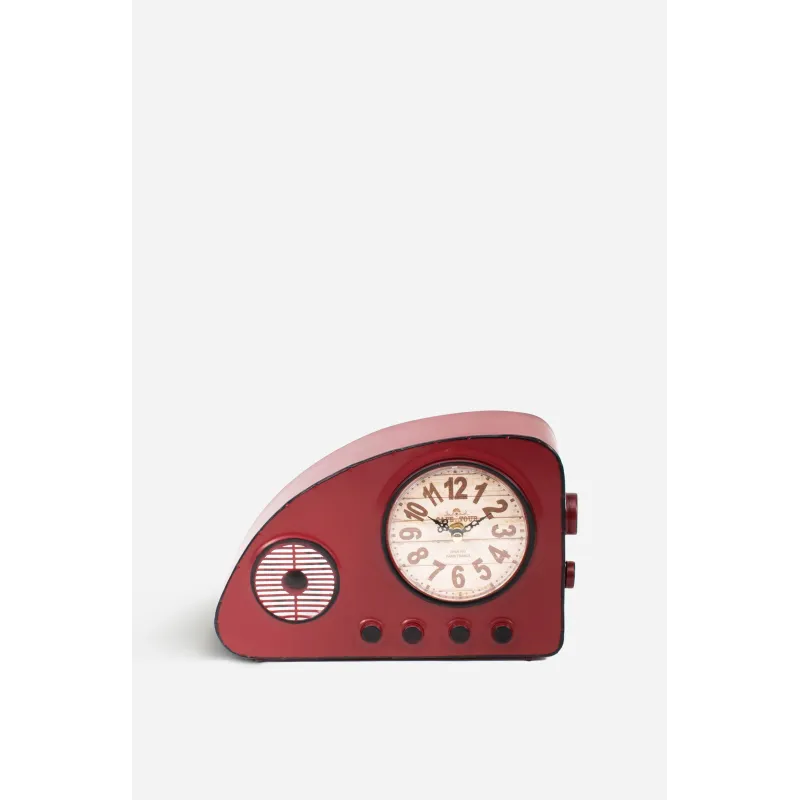 Reloj de mesa radio vintage - Rojo