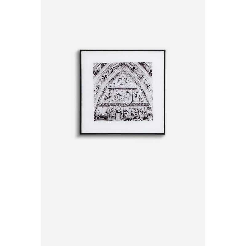 Set de 3 Cuadros Cristal Arquitectura 30x30 cm