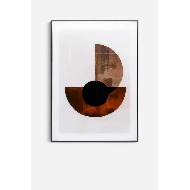 Set de 3 Cuadros de Cristal Geométrico 50X70