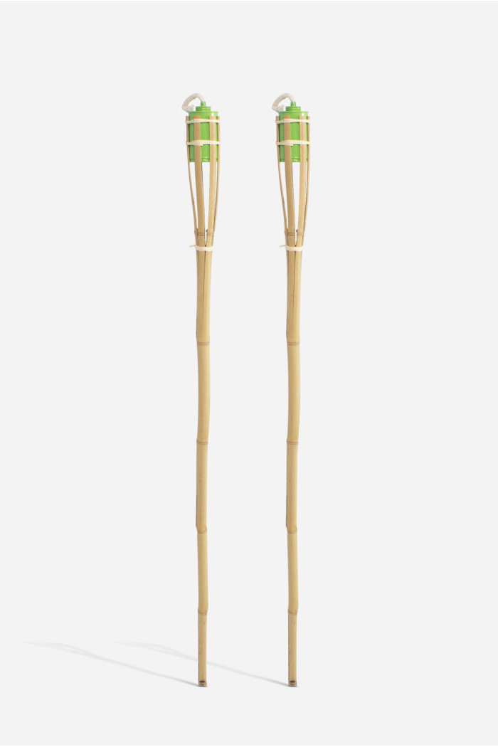 Pack de 2 y 4 Antorchas de Bambú 150 cm - Verde