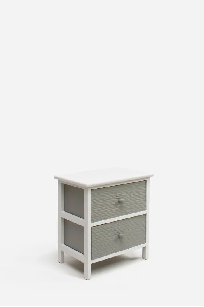 Mueble Auxiliar MDF 2 Cajones 37x27x43 cm