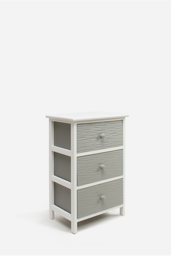 Mueble Auxiliar MDF 3 Cajones 37x27x58 cm