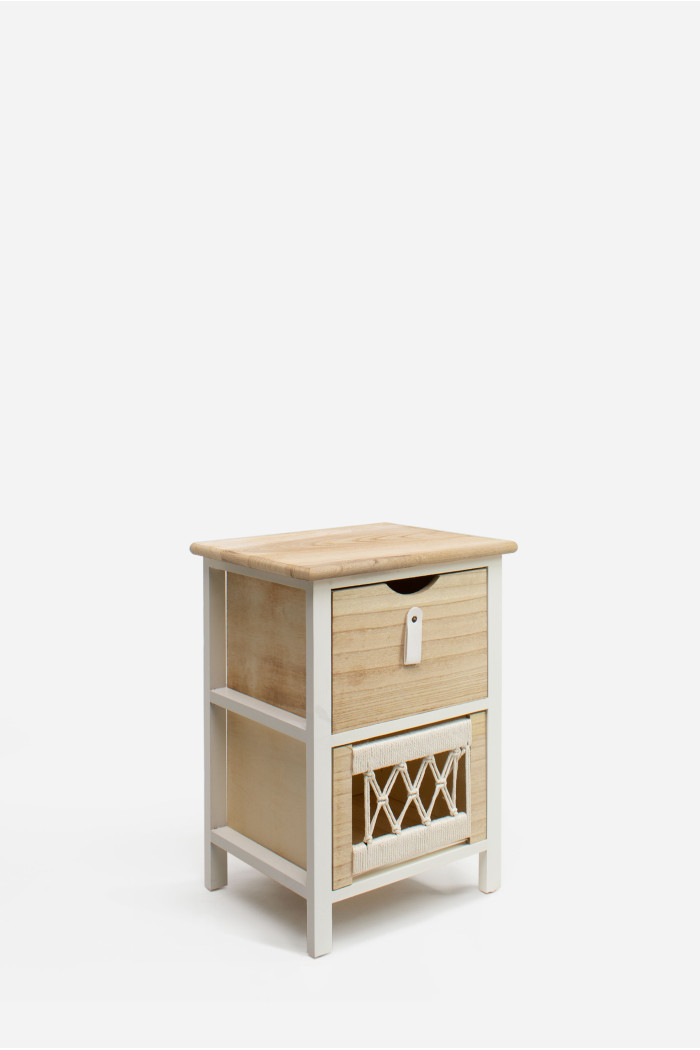 Mueble Auxiliar MDF 2 Cajones 34x29x49 cm