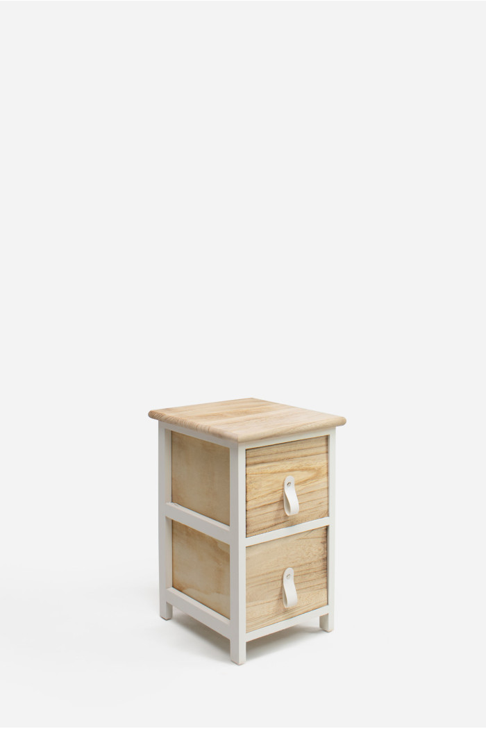 Mueble Auxiliar MDF 2 Cajones 26x30x43 cm