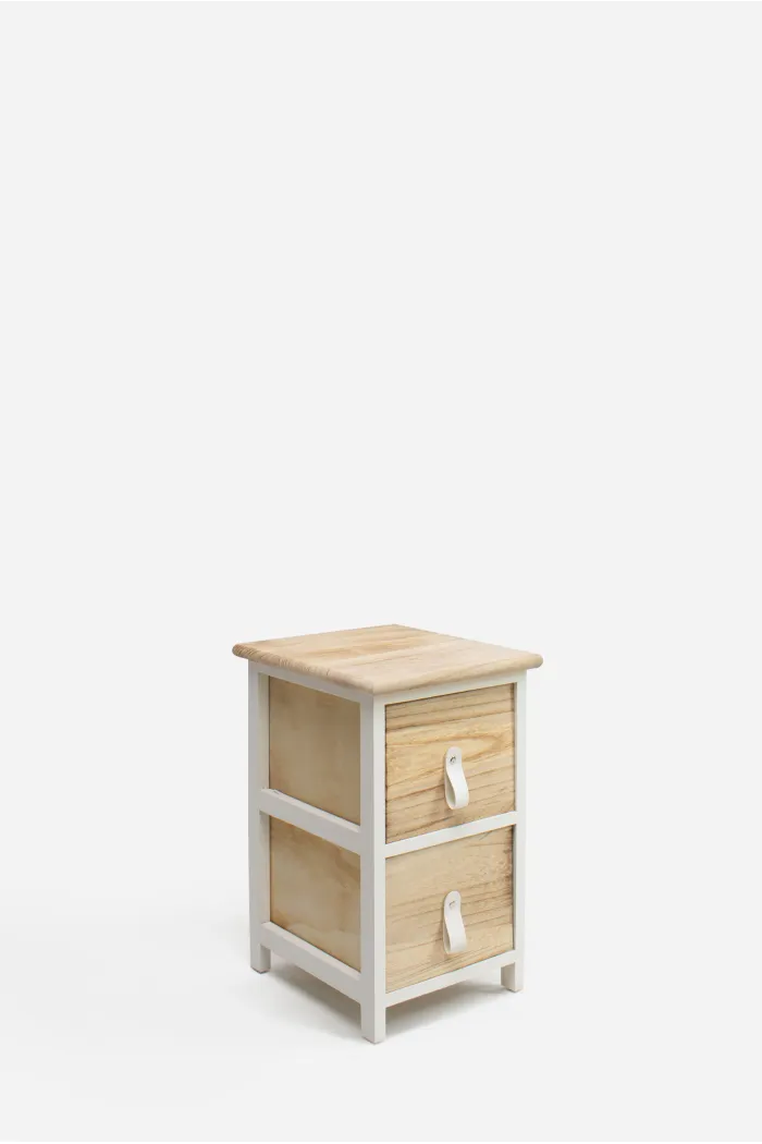 Mueble Auxiliar MDF 2 Cajones 26x30x43 cm