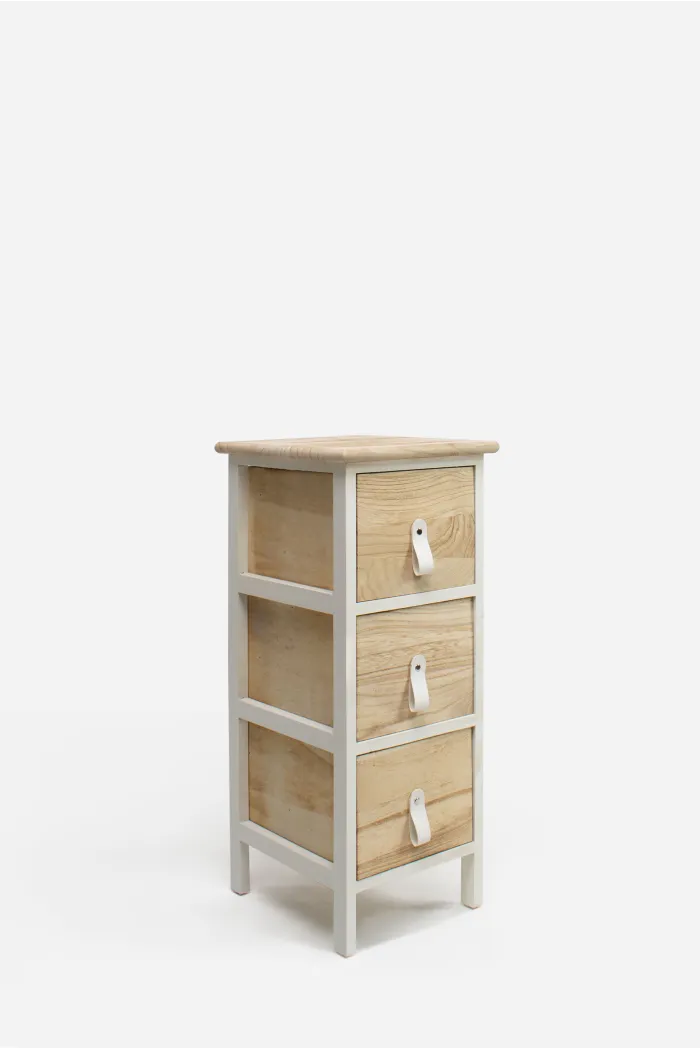Mueble Auxiliar MDF 3 Cajones 26x30x63 cm