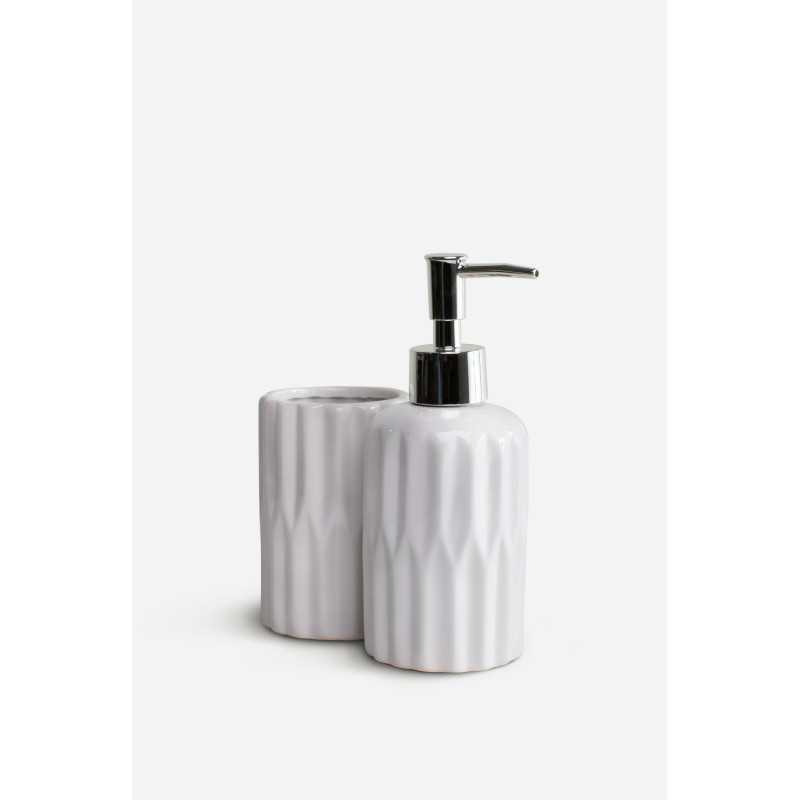 Juego de Baño de Cerámica de 2 Piezas - Ø7X15X18 cm