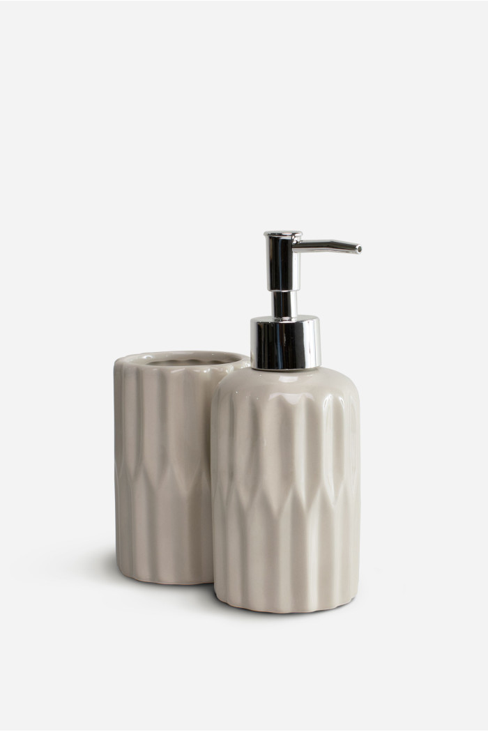 Juego de Baño de Cerámica- Set de 2 - Ø7X15X18 cm
