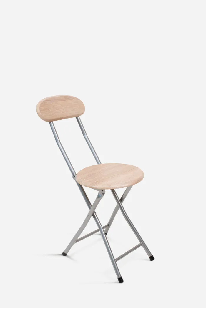 SILLA PLEGABLE MADERA Y METAL
