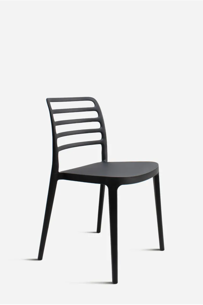 Silla PP Negra 42x53x80 cm