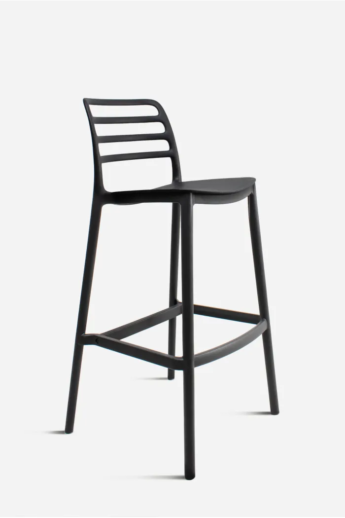 Taburete PP Negro 48x47x101 cm